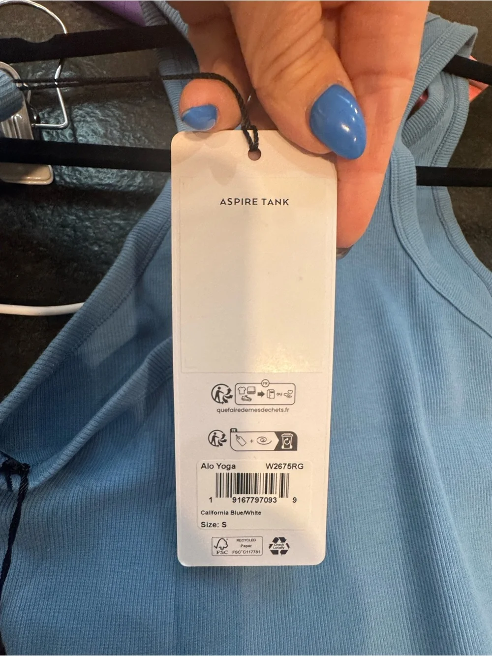 Alo Aspire tank in California blue